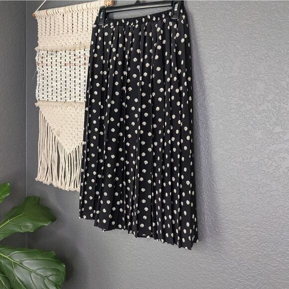 Vintage Leslie Fay Pleated Midi Skirt - Picture 2 of 11